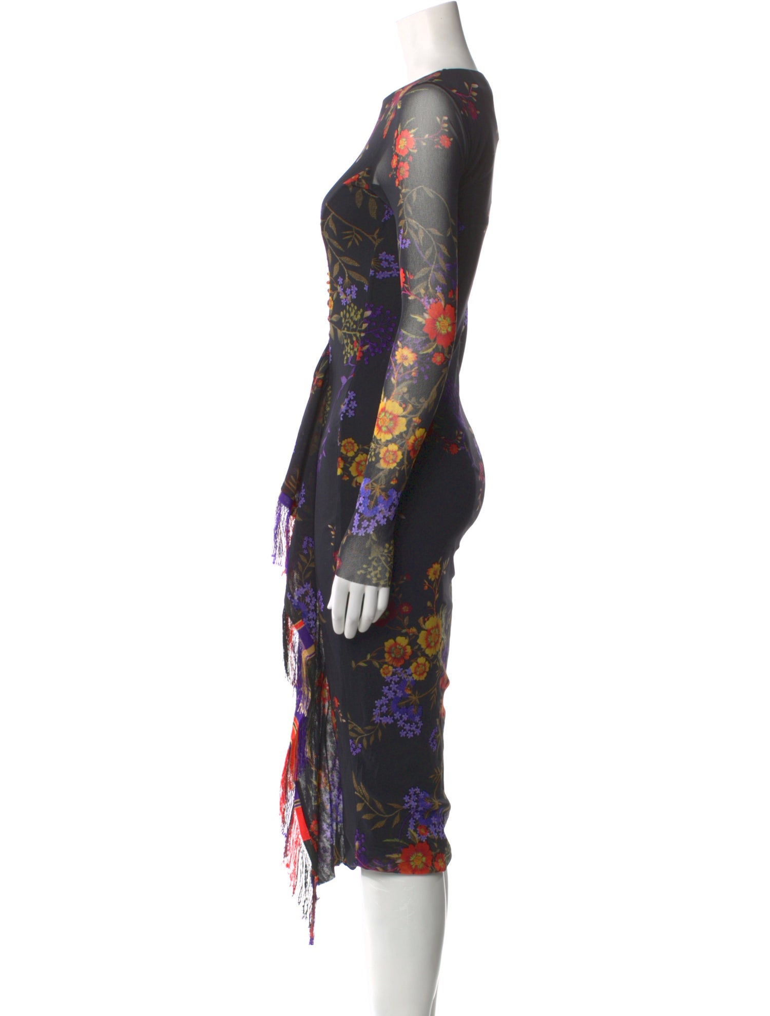 Fuzzi Nylon Midi Length Dress