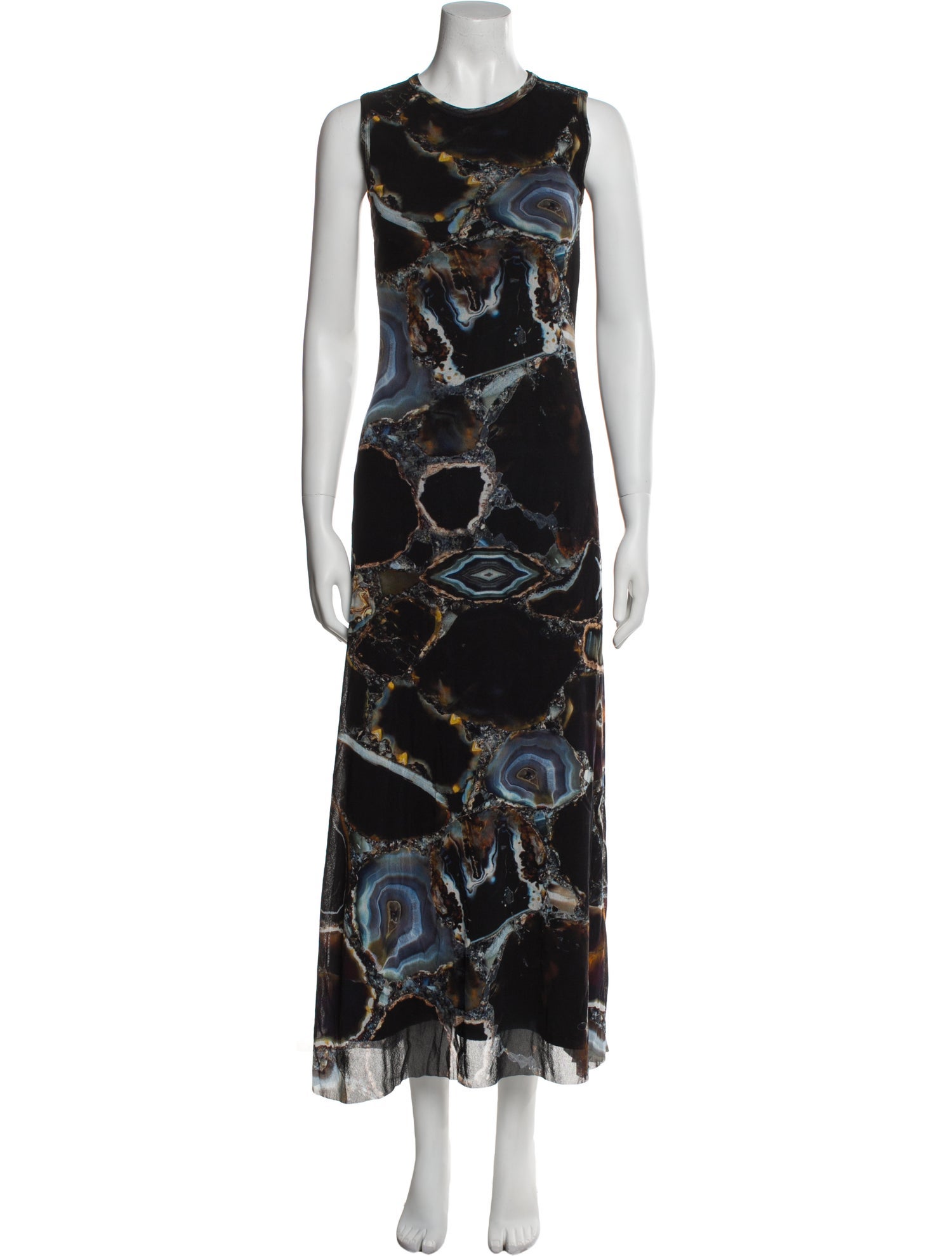 Fuzzi Paisley Print Long Dress