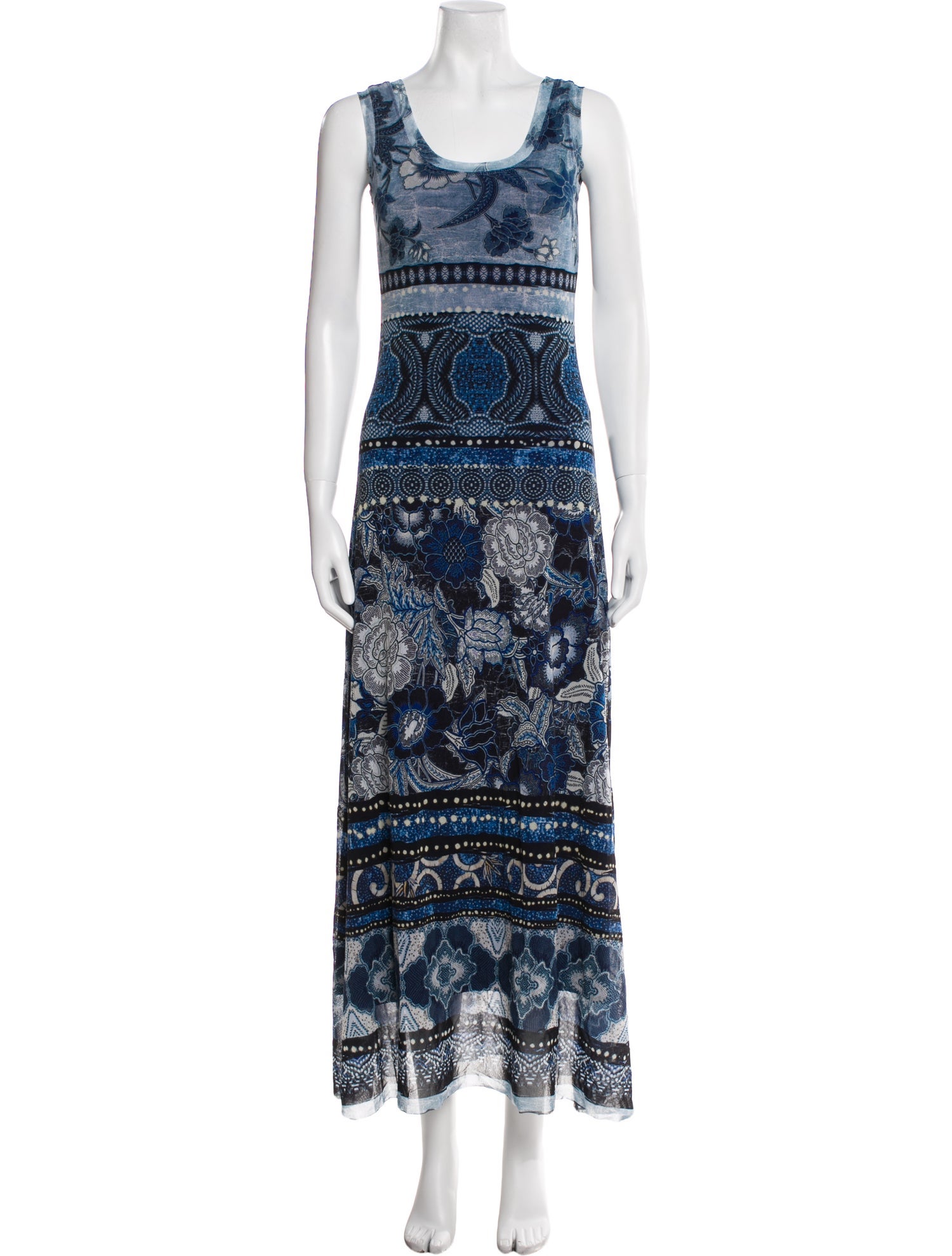 Fuzzi Printed Long Dress w/ Tags