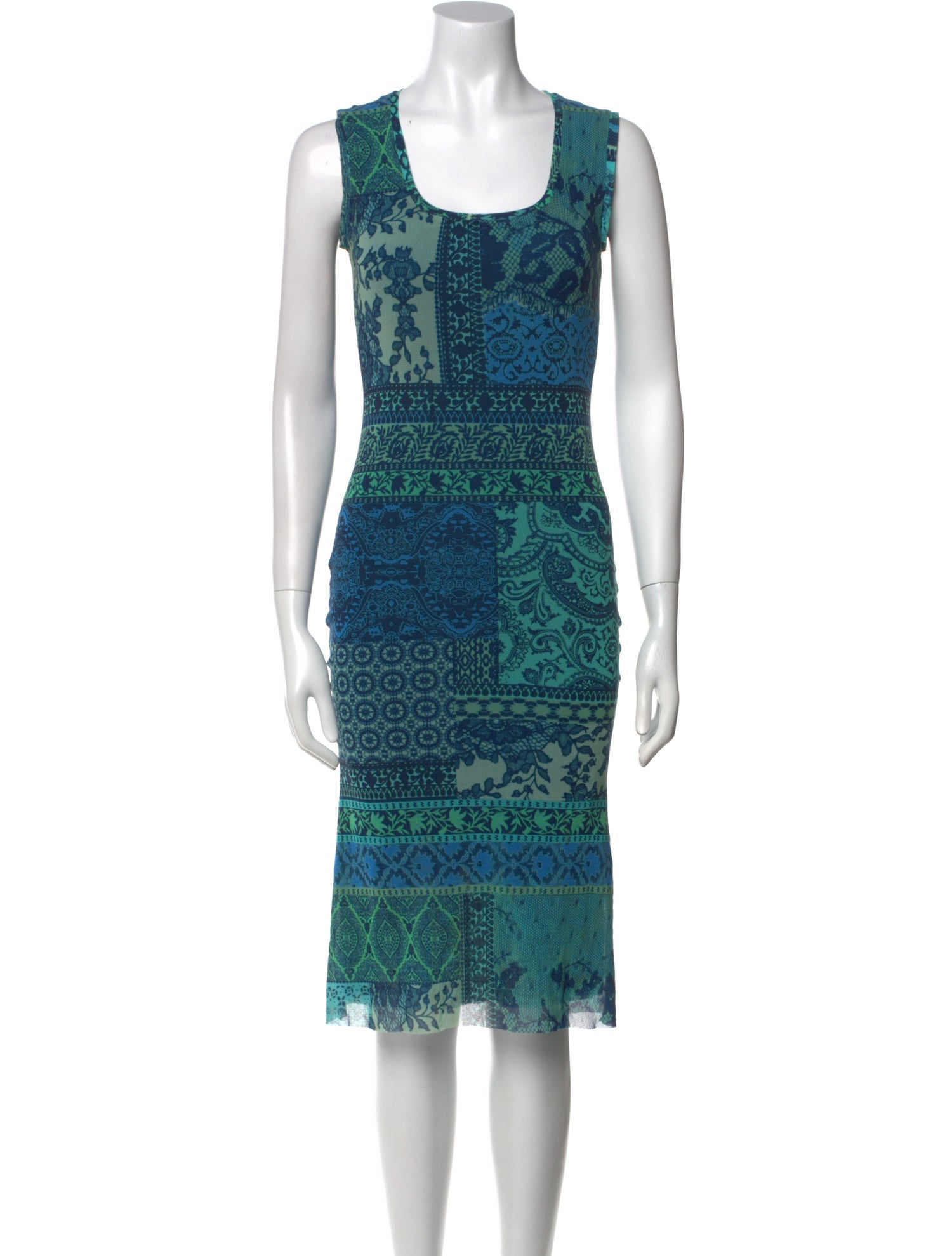Fuzzi Printed Midi Length Dress