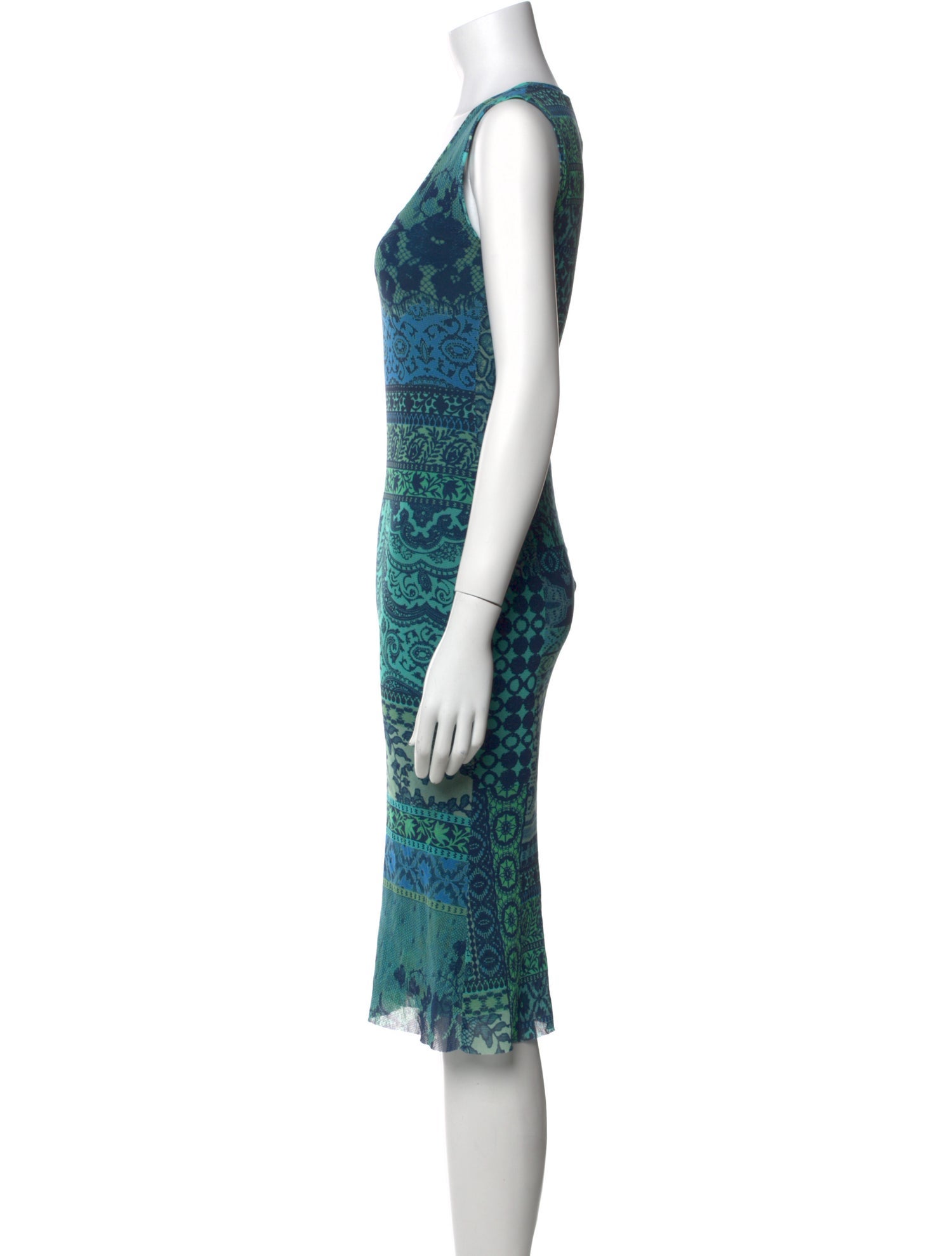Fuzzi Printed Midi Length Dress