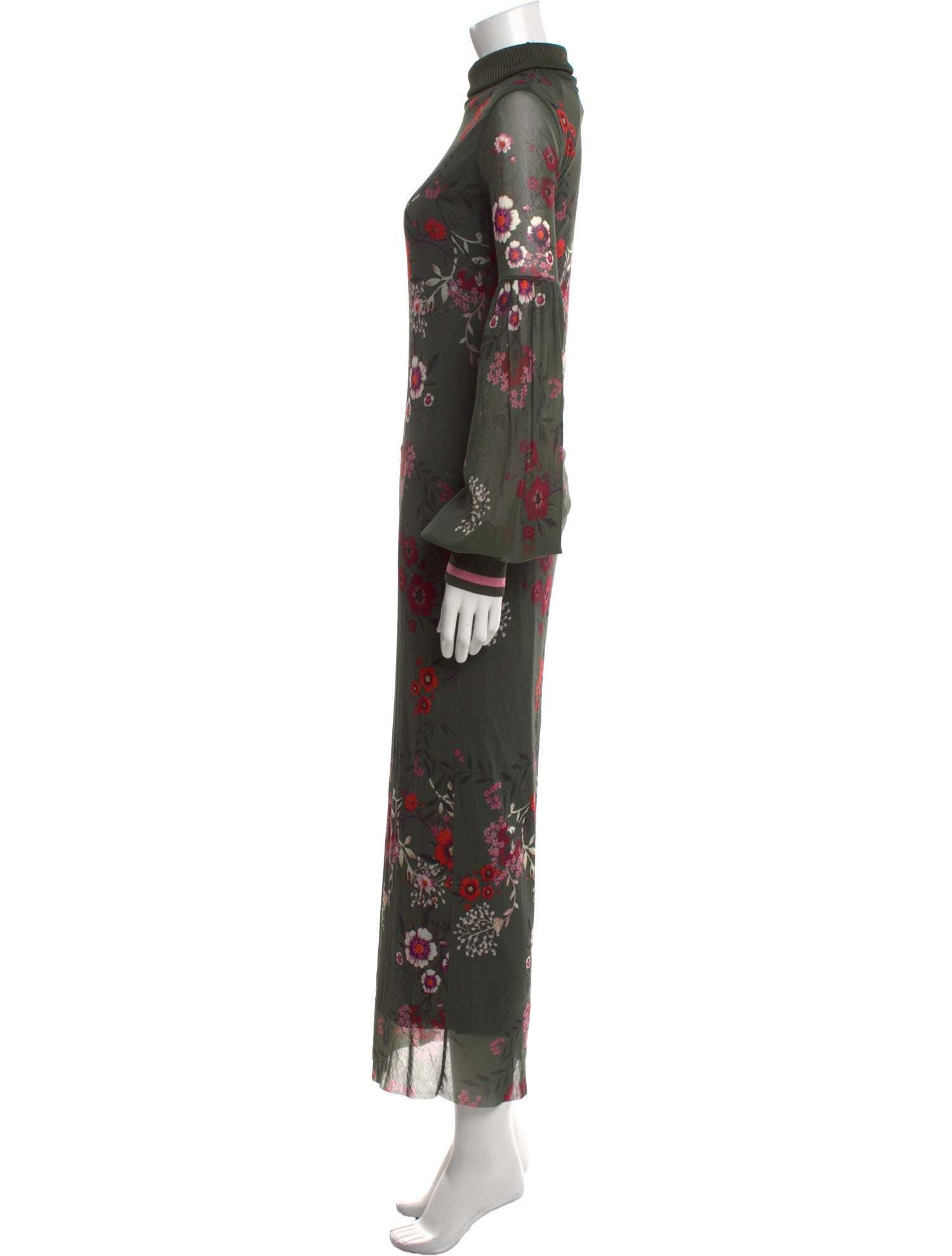 Fuzzi Floral Print Long Dress