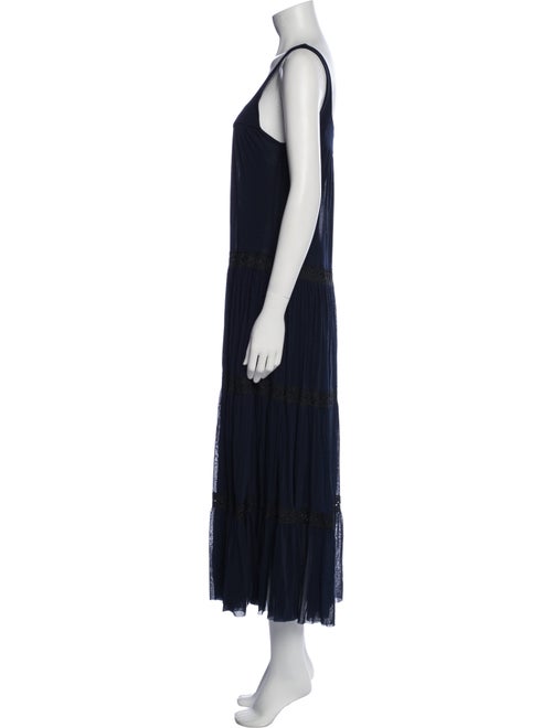 Fuzzi Scoop Neck Long Dress