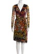 Fuzzi Printed Knee-Length Dress