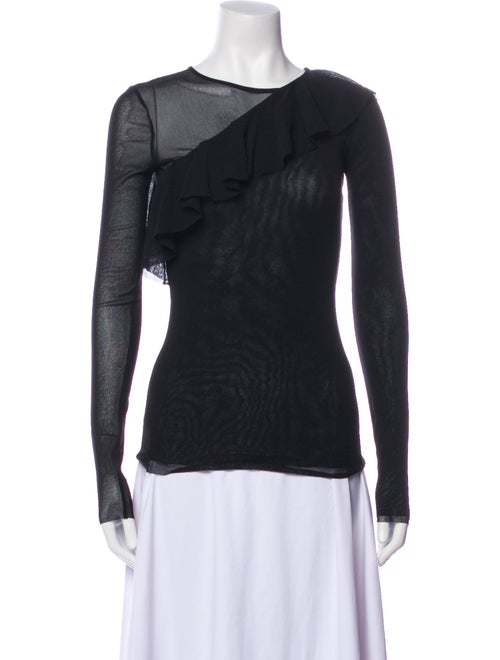 Fuzzi Crew Neck Long Sleeve Top