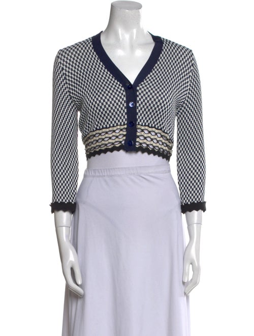 Fuzzi Striped V-Neck Sweater