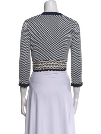 Fuzzi Striped V-Neck Sweater