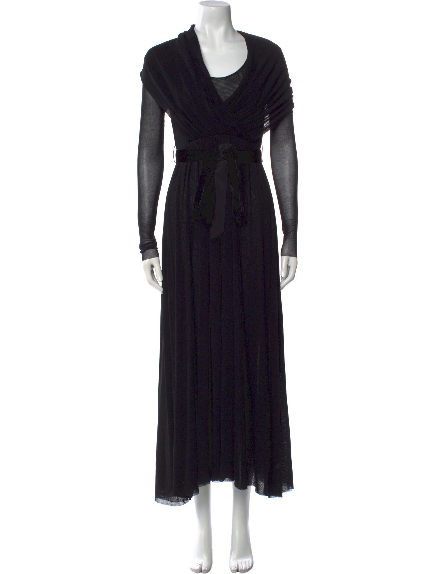 Fuzzi Cowl Neck Long Dress