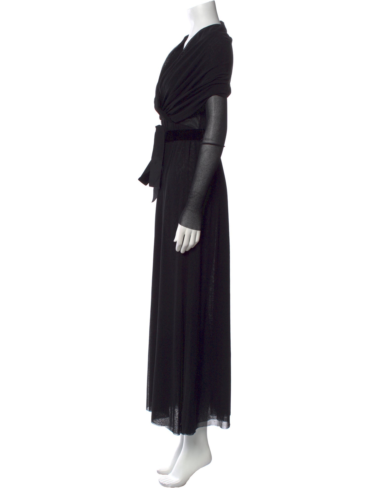 Fuzzi Cowl Neck Long Dress