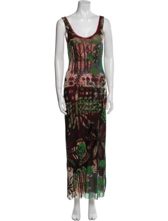 Fuzzi Printed Long Dress