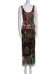 Fuzzi Printed Long Dress
