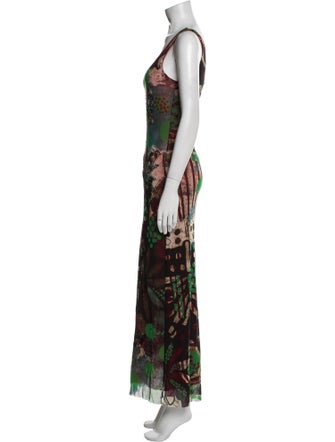 Fuzzi Printed Long Dress