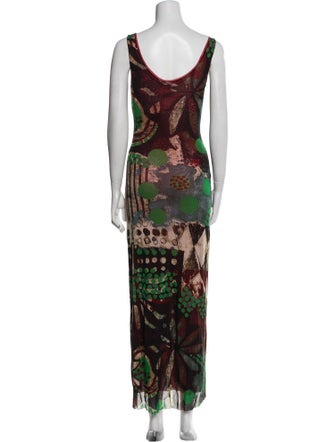 Fuzzi Printed Long Dress