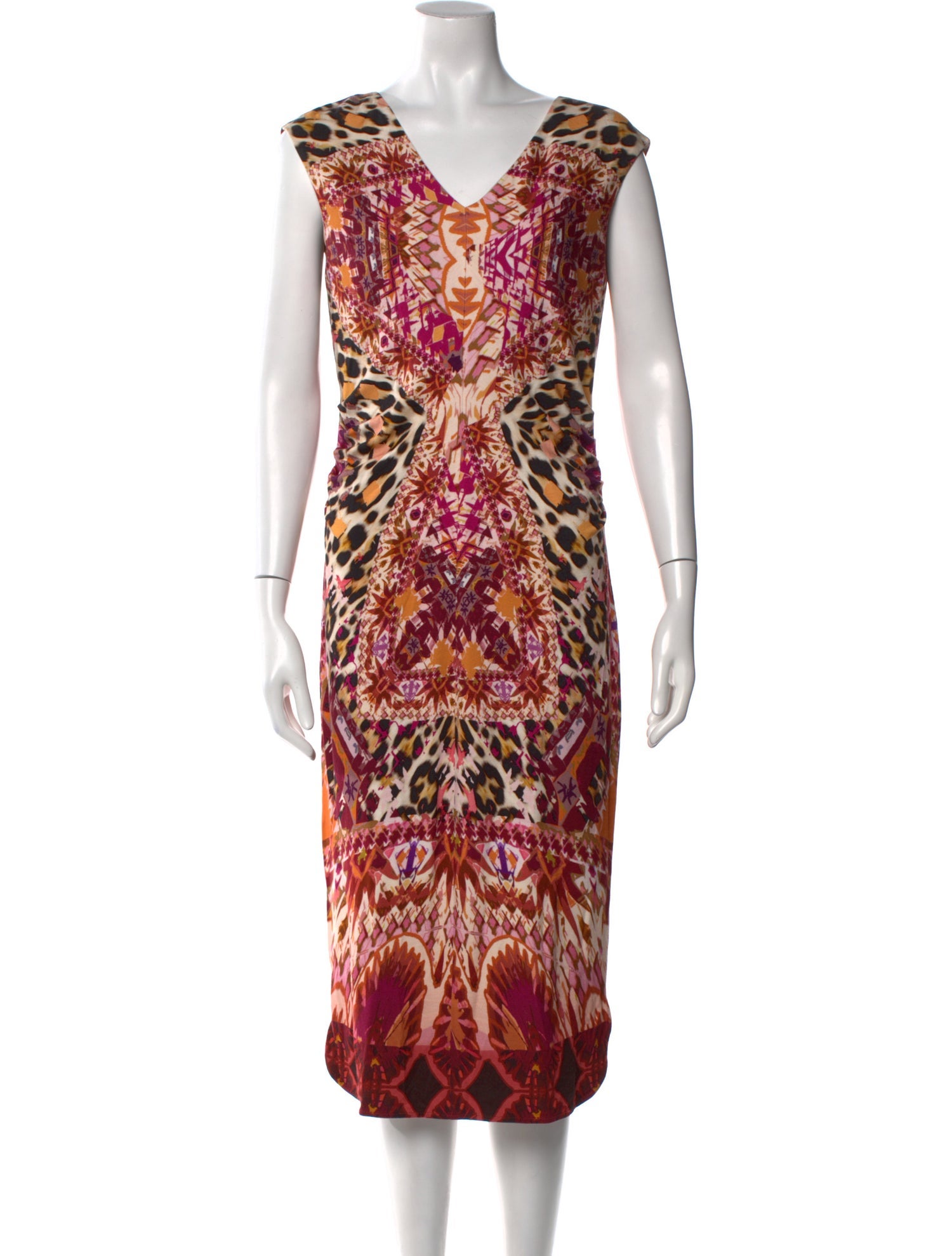 Fuzzi Printed Midi Length Dress