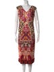 Fuzzi Printed Midi Length Dress