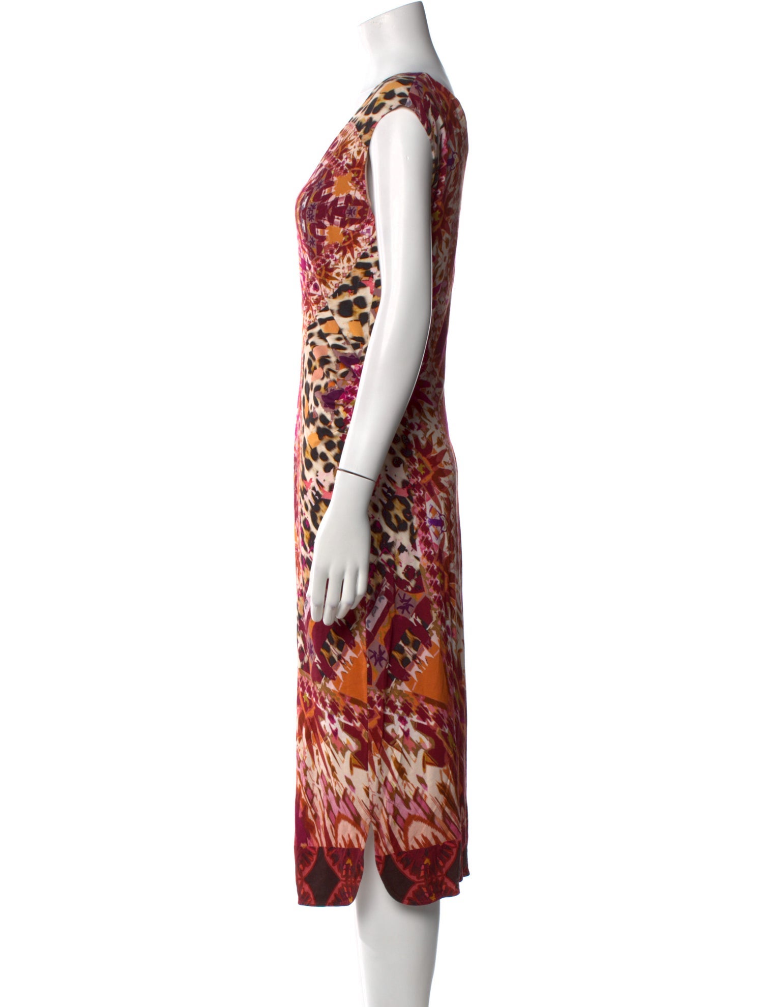 Fuzzi Printed Midi Length Dress