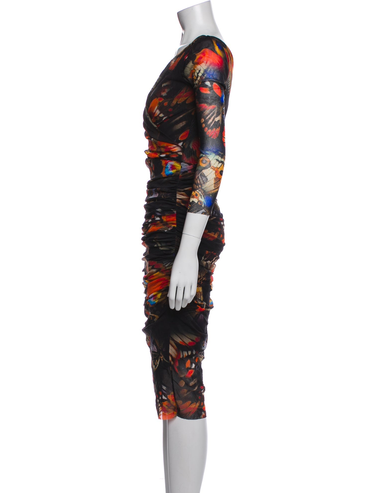 Fuzzi Printed Knee-Length Dress