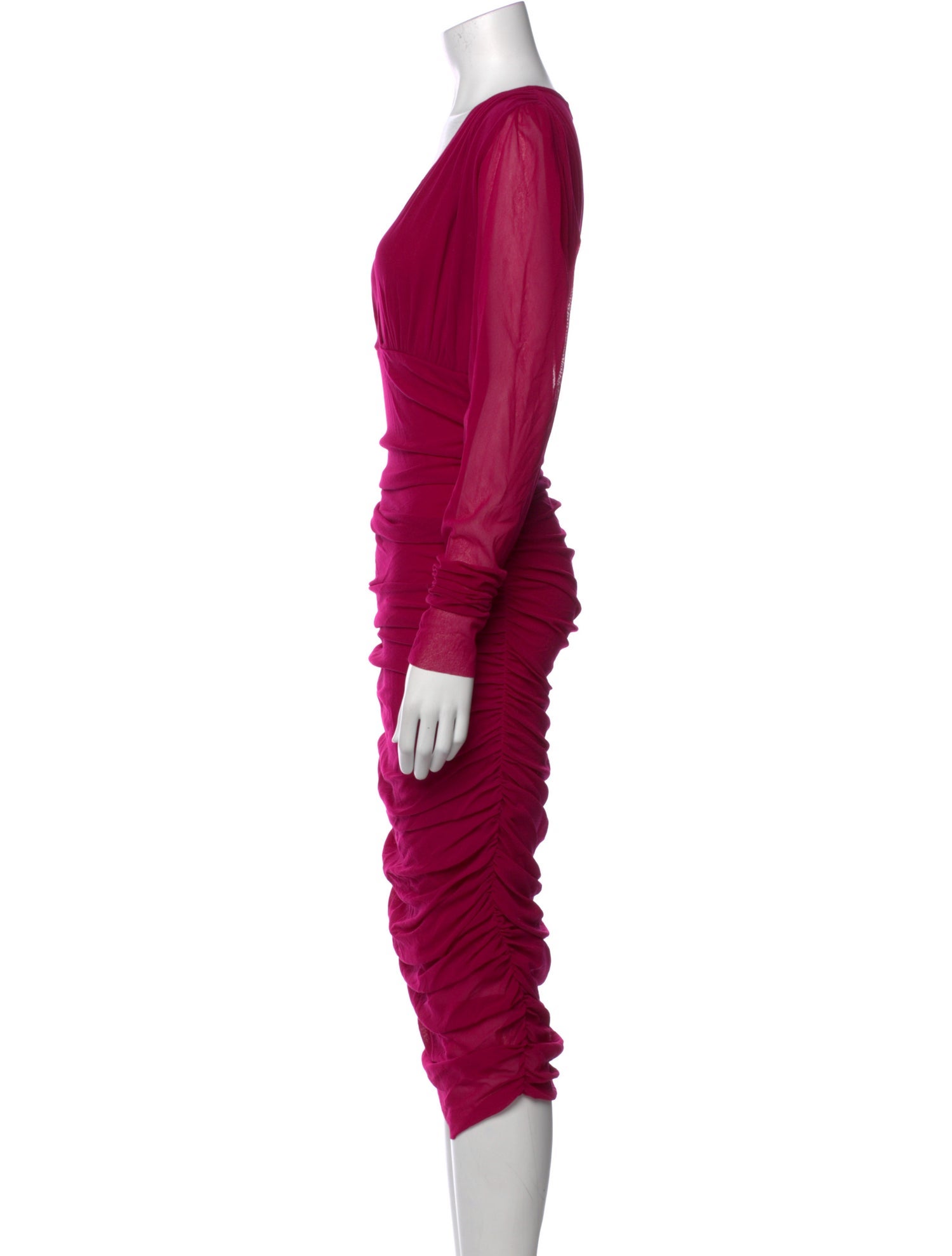 Fuzzi V-Neck Midi Length Dress w/ Tags