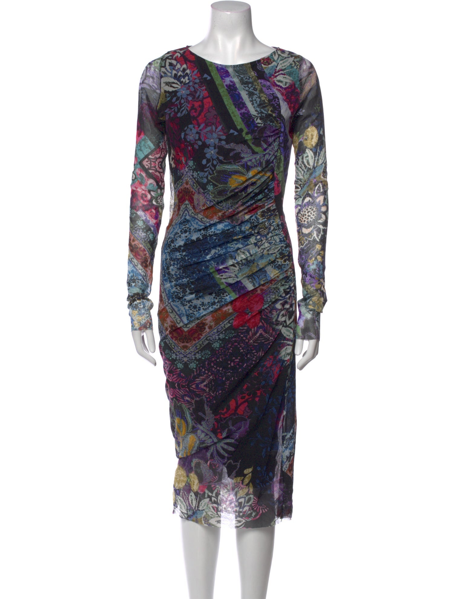 Fuzzi Printed Midi Length Dress