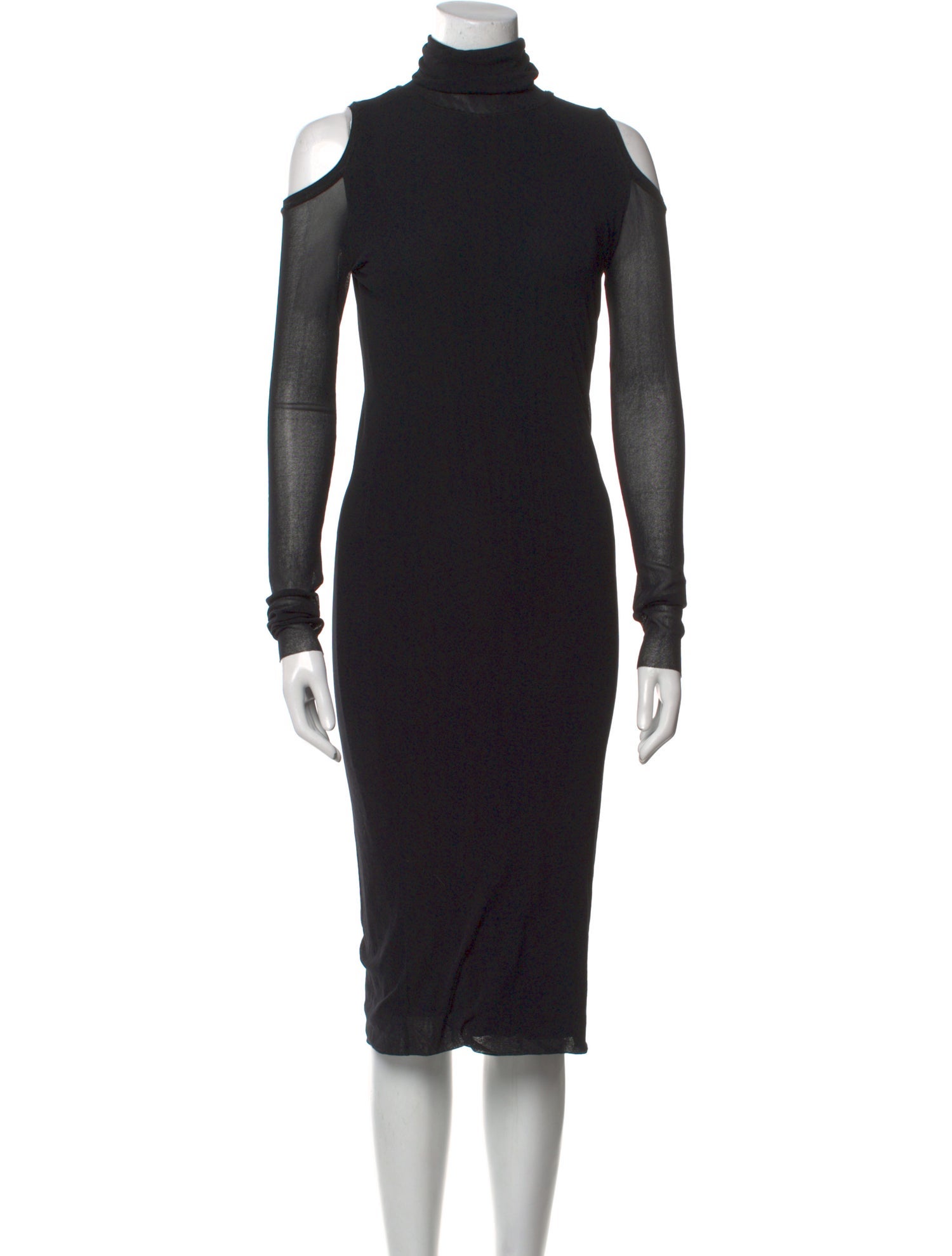 Fuzzi Turtleneck Midi Length Dress