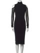 Fuzzi Turtleneck Midi Length Dress
