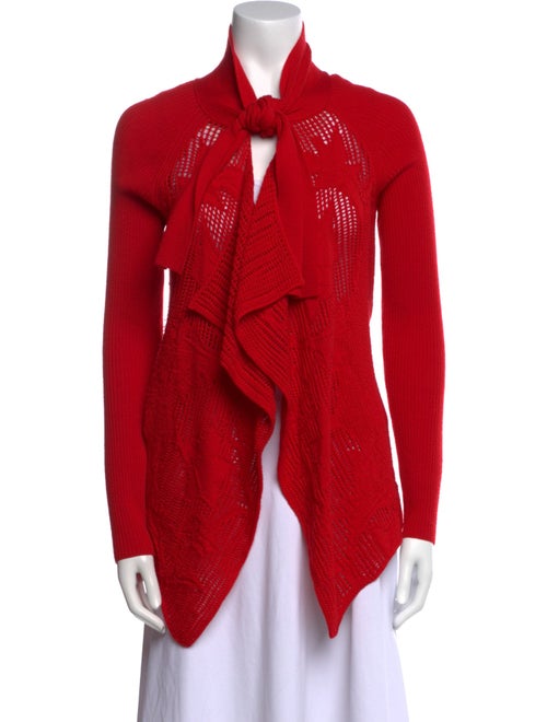 Fuzzi Virgin Wool Open Front Sweater