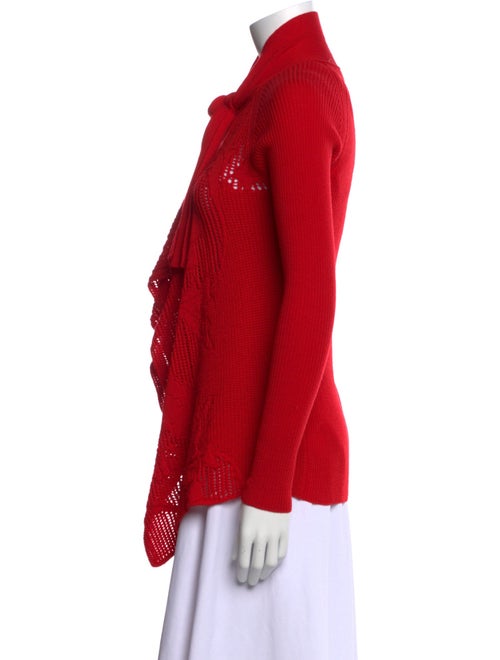 Fuzzi Virgin Wool Open Front Sweater