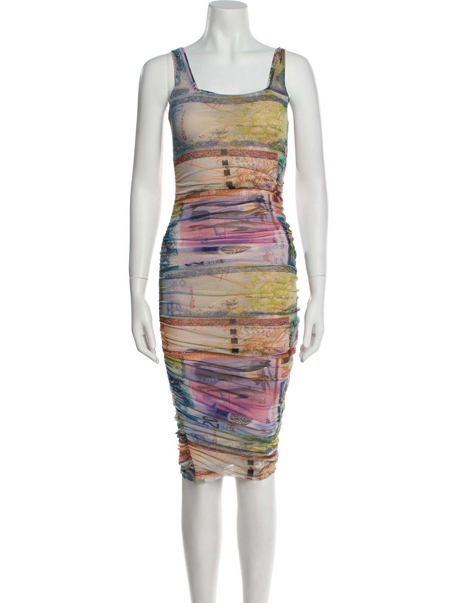 Fuzzi Printed Knee-Length Dress