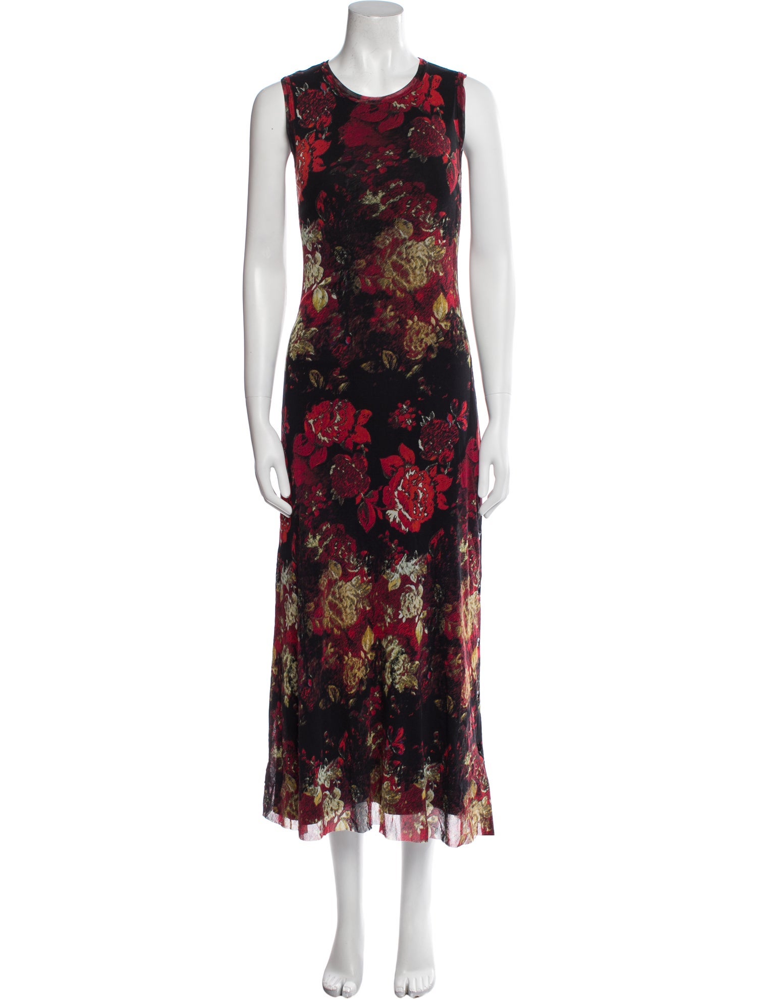 Fuzzi Floral Print Long Dress