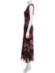 Fuzzi Floral Print Long Dress
