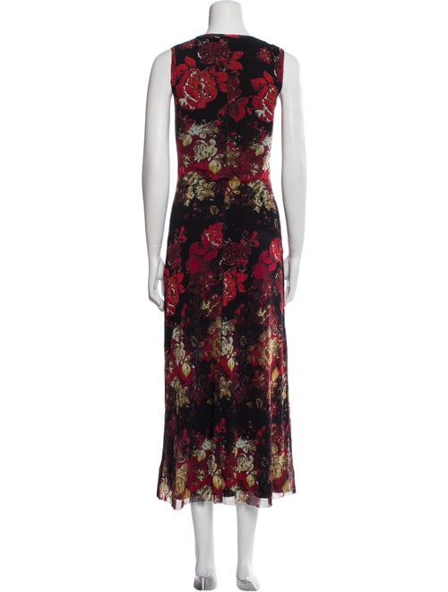 Fuzzi Floral Print Long Dress
