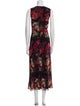 Fuzzi Floral Print Long Dress