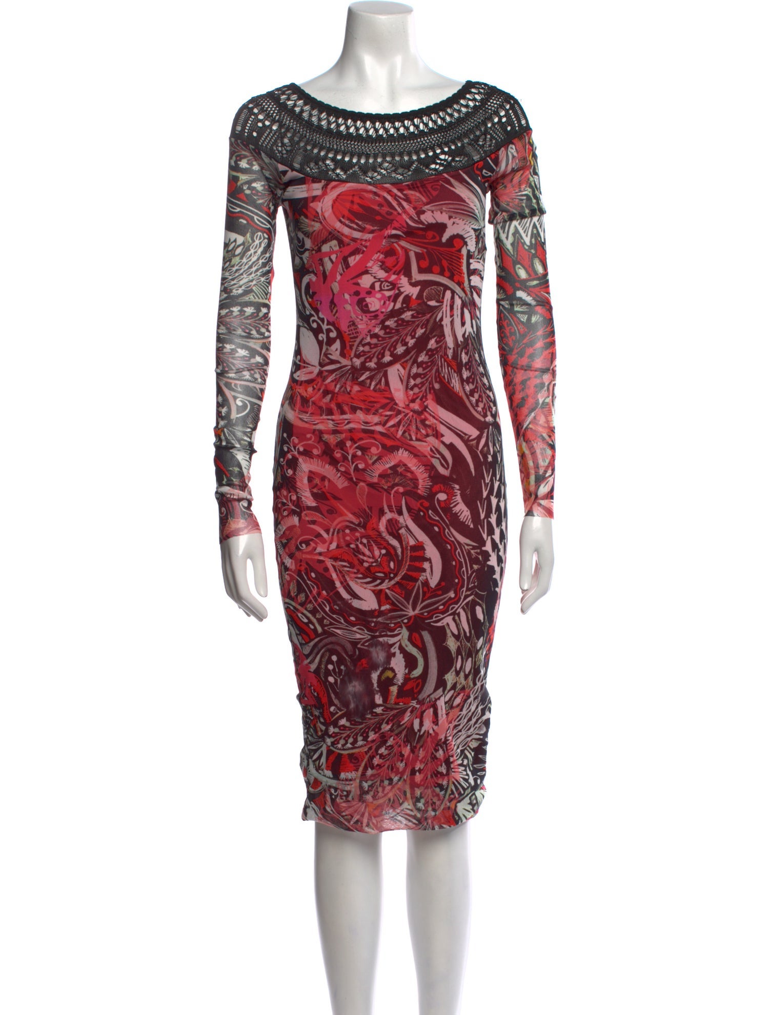 Fuzzi Printed Midi Length Dress