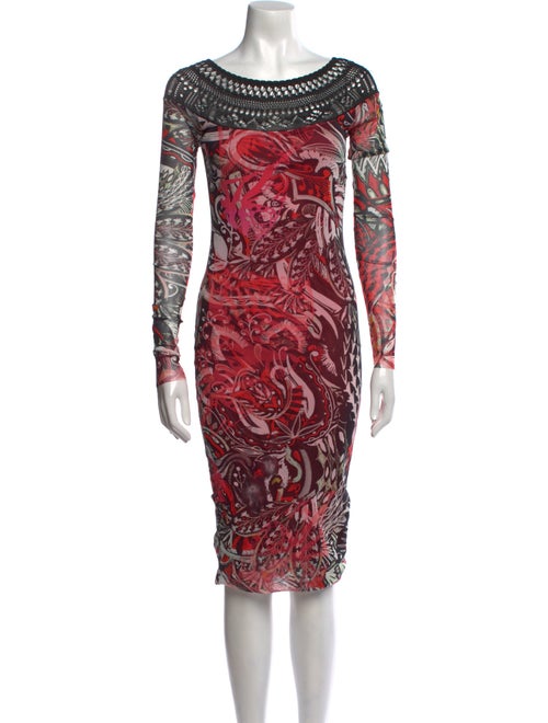 Fuzzi Printed Midi Length Dress