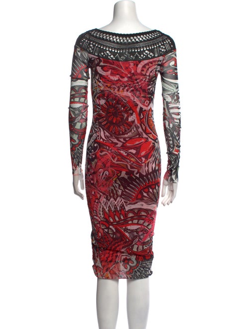 Fuzzi Printed Midi Length Dress