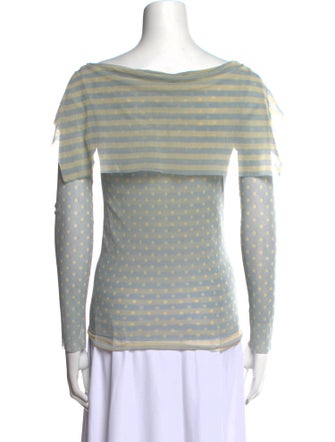 Fuzzi Striped V-Neck Sweater