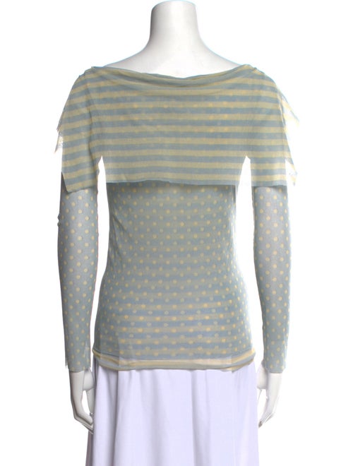 Fuzzi Striped V-Neck Sweater