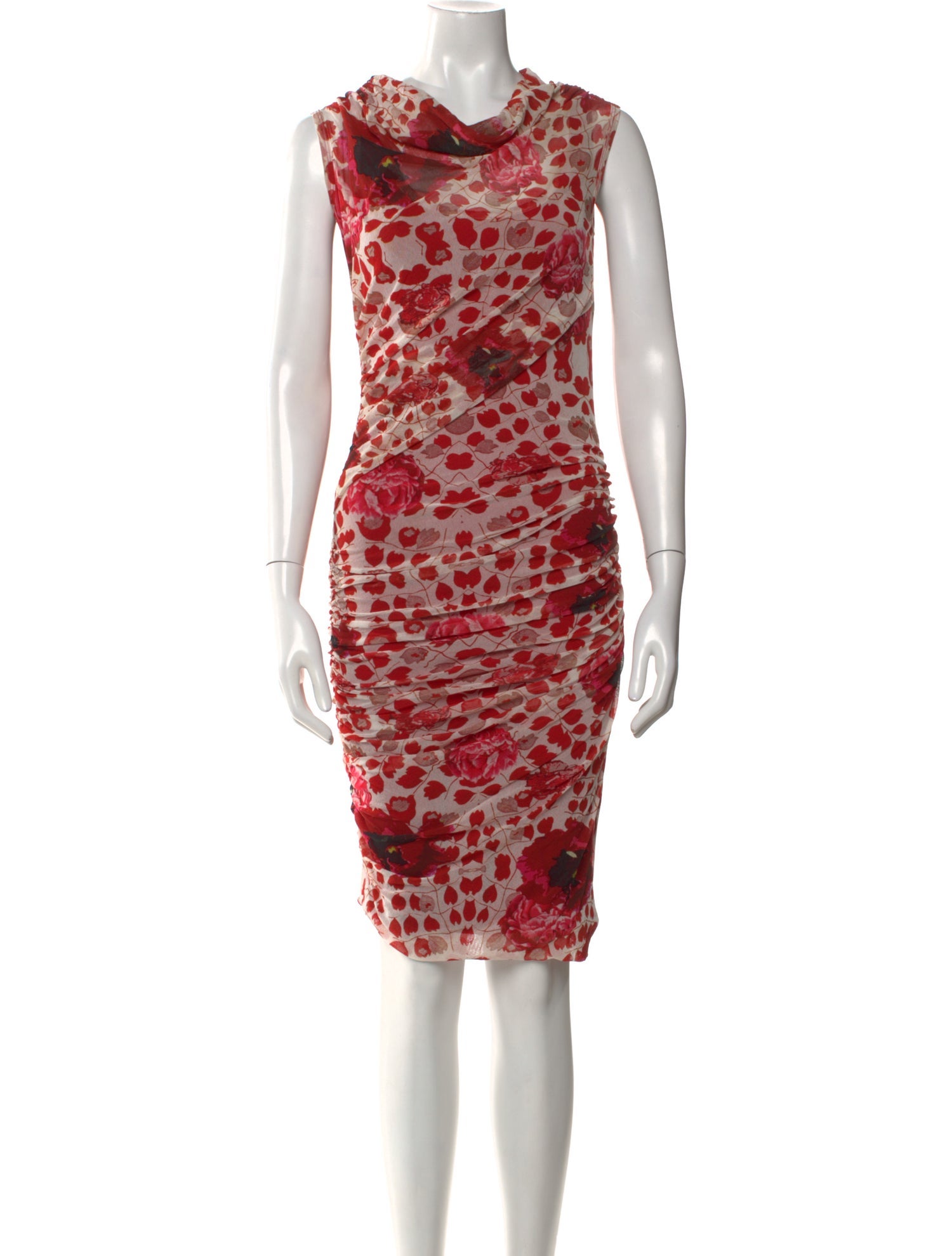 Fuzzi Animal Print Knee-Length Dress