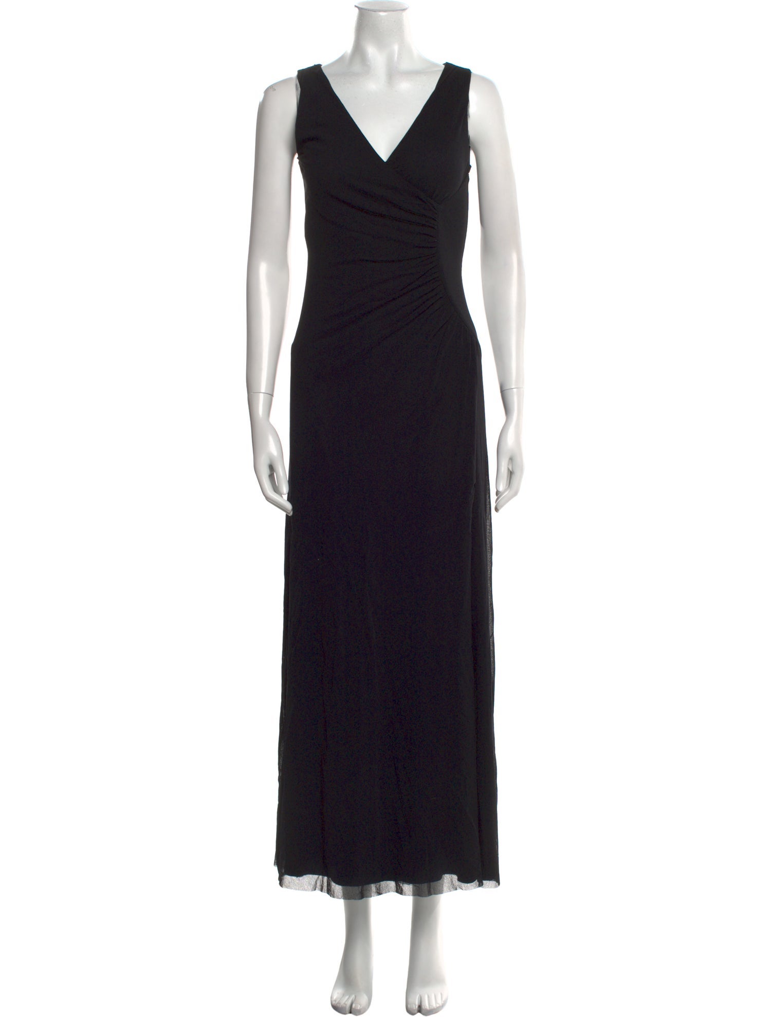 Fuzzi V-Neck Long Dress
