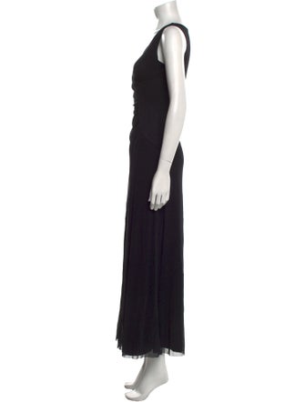 Fuzzi V-Neck Long Dress