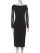 Fuzzi Cowl Neck Midi Length Dress