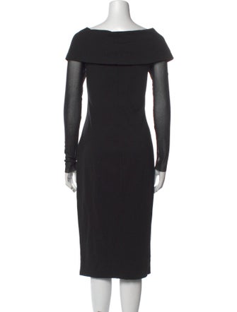 Fuzzi Cowl Neck Midi Length Dress
