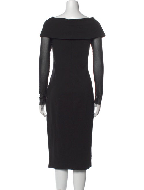 Fuzzi Cowl Neck Midi Length Dress