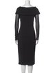 Fuzzi Cowl Neck Midi Length Dress