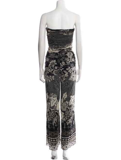Fuzzi Printed Strapless Jumpsuit