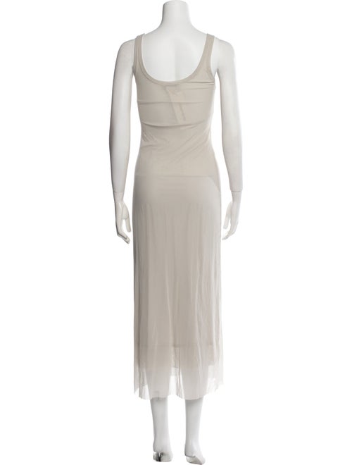 Fuzzi Scoop Neck Long Dress