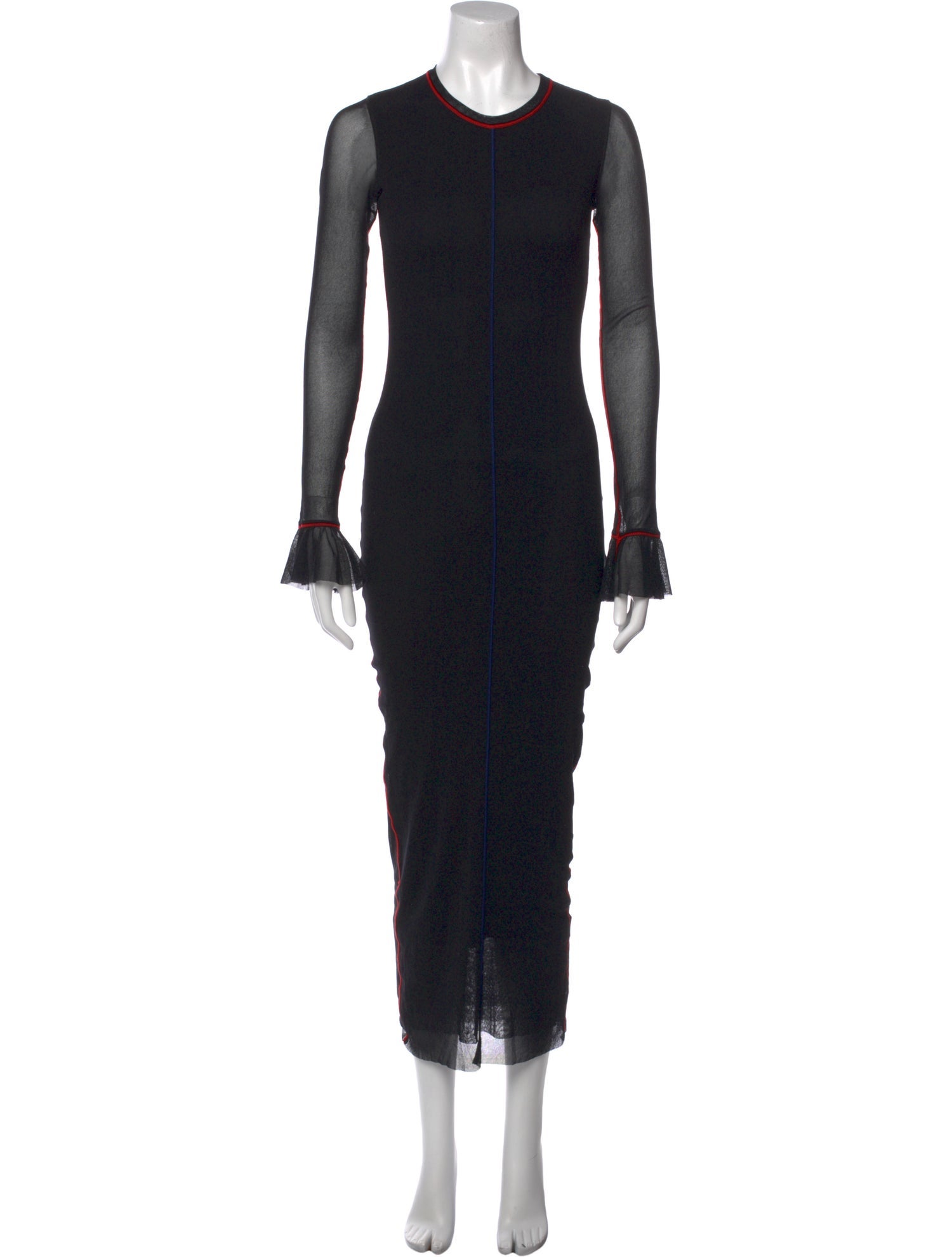 Fuzzi Crew Neck Long Dress