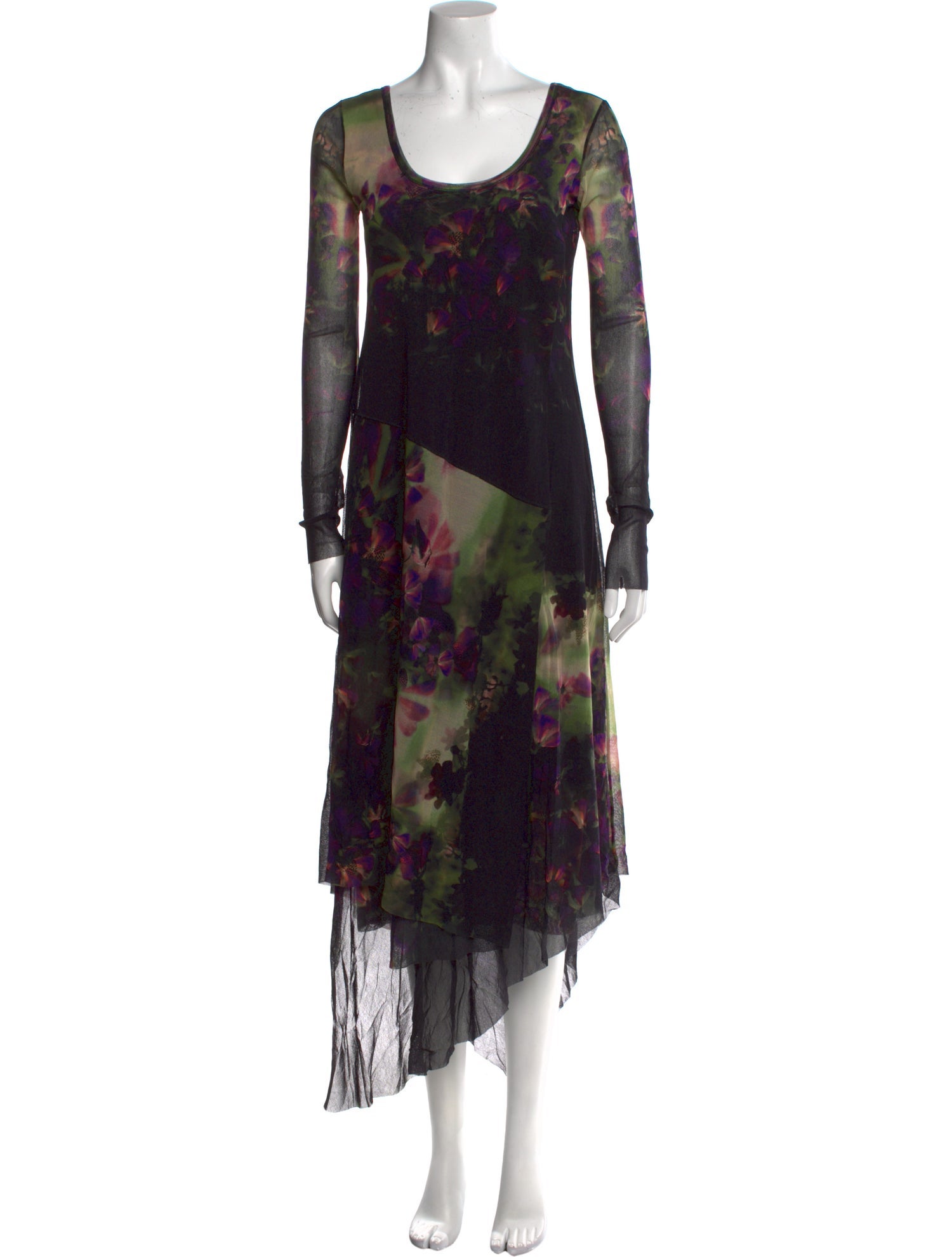 Fuzzi Nylon Midi Length Dress