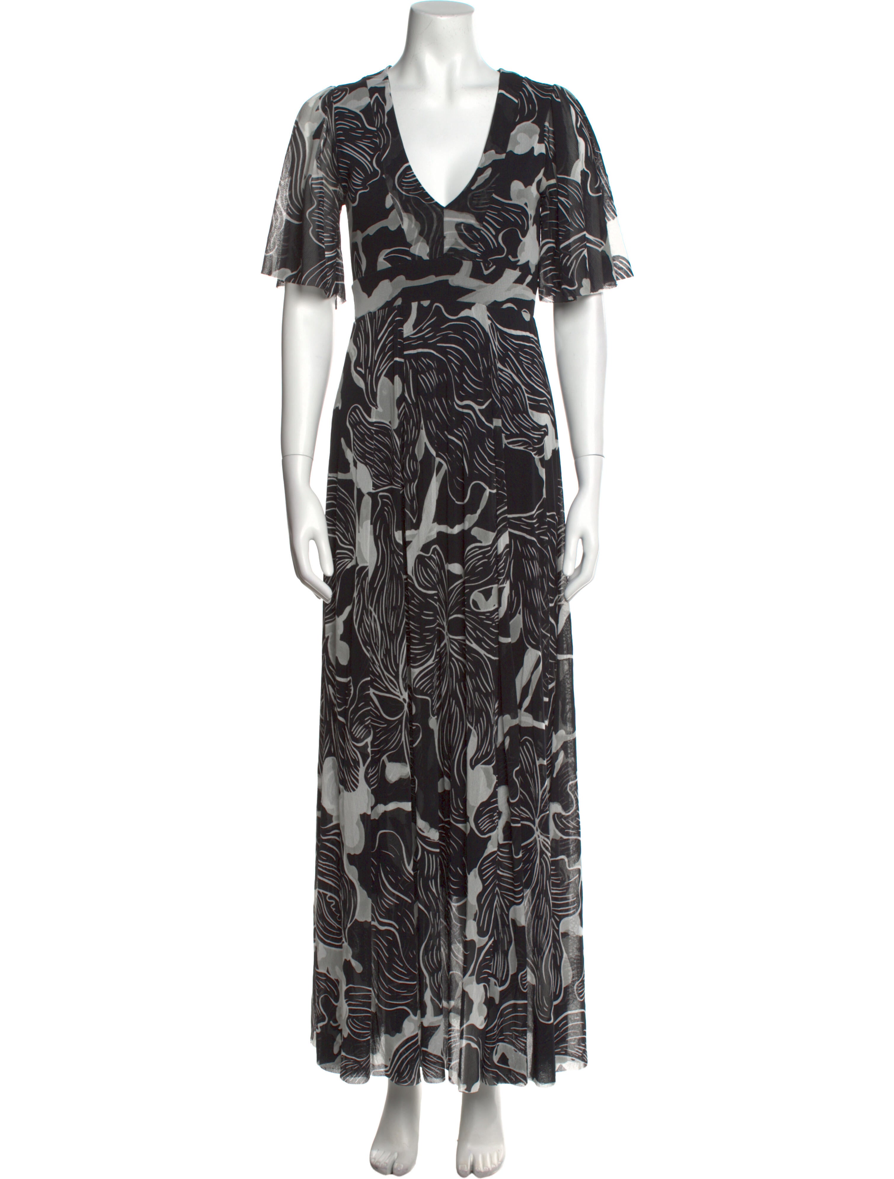 Fuzzi Printed Long Dress
