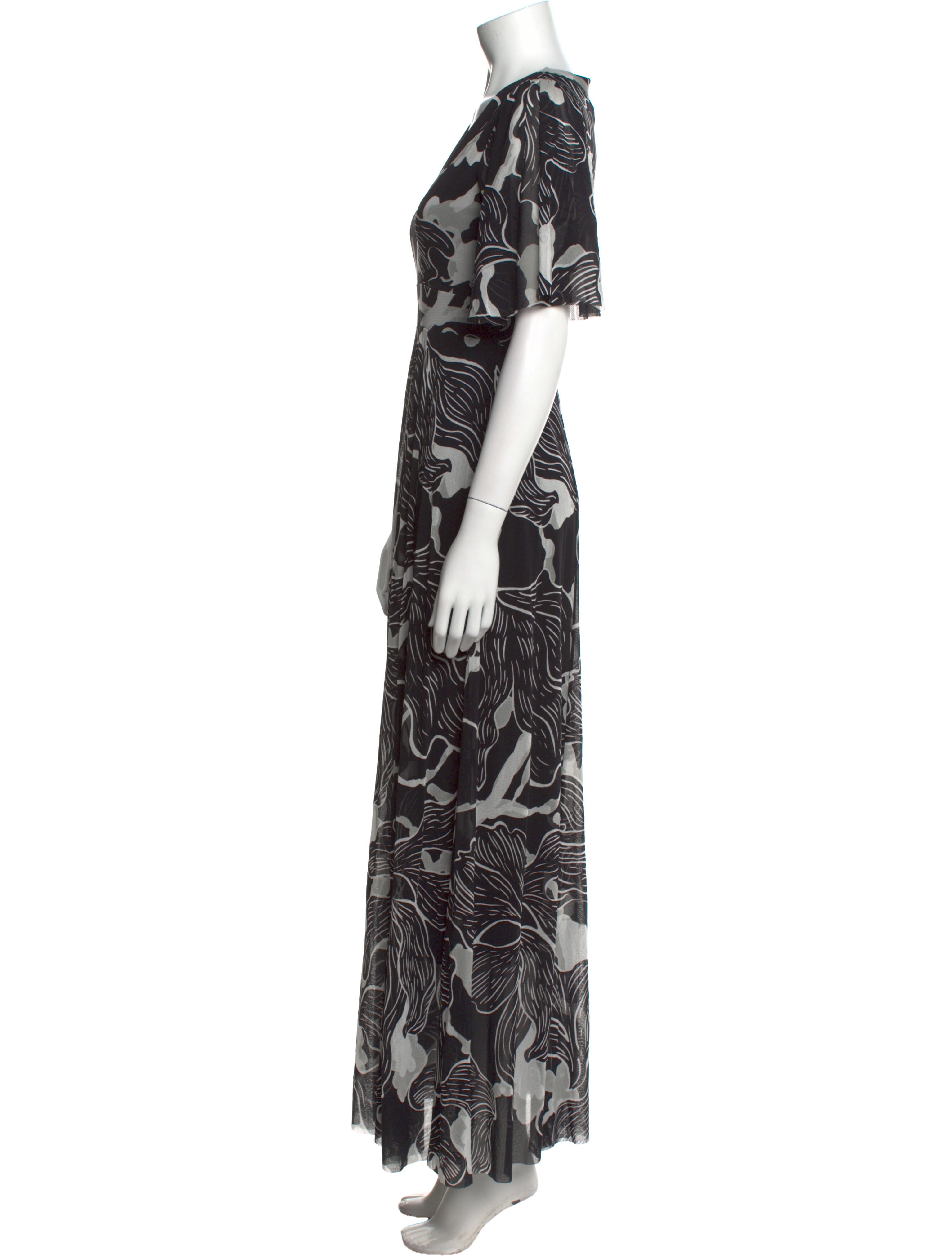 Fuzzi Printed Long Dress